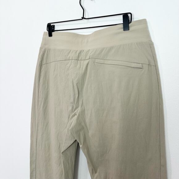 Athleta Trekkie North Jogger Ecru Mid Rise Pants size 12 - Picture 5 of 9